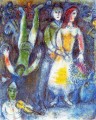 El payaso volador contemporáneo de Marc Chagall